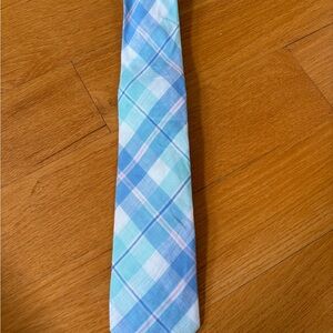 Vineyard Vines Blue and Pink Plaid Tie